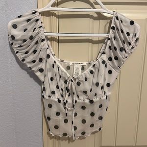 Polka Dot Crop Top